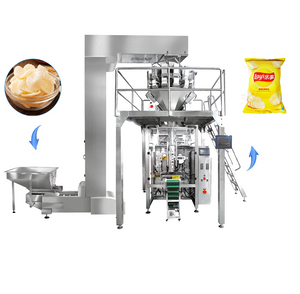 Venta caliente automática avanzada Multi cabeza pesador snacks Vffs máquina de embalaje con detector de metales